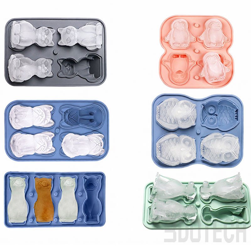 Cute Animal Silicone Ice Cube Trays Wholesale | 3DOTECH