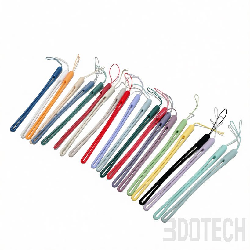 Short Liquid Silicone Wrist Lanyard Wholesale | 3DOTECH