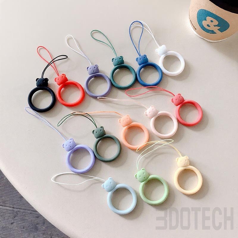 Cute Silicone Finger Ring Lanyard Wholesale | 3DOTECH