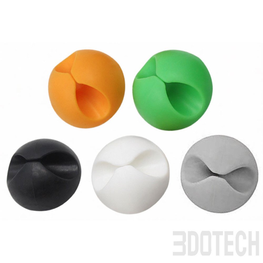 Self-Adhesive TPU Cable Holder for Desk & Wall | 3DOTECH