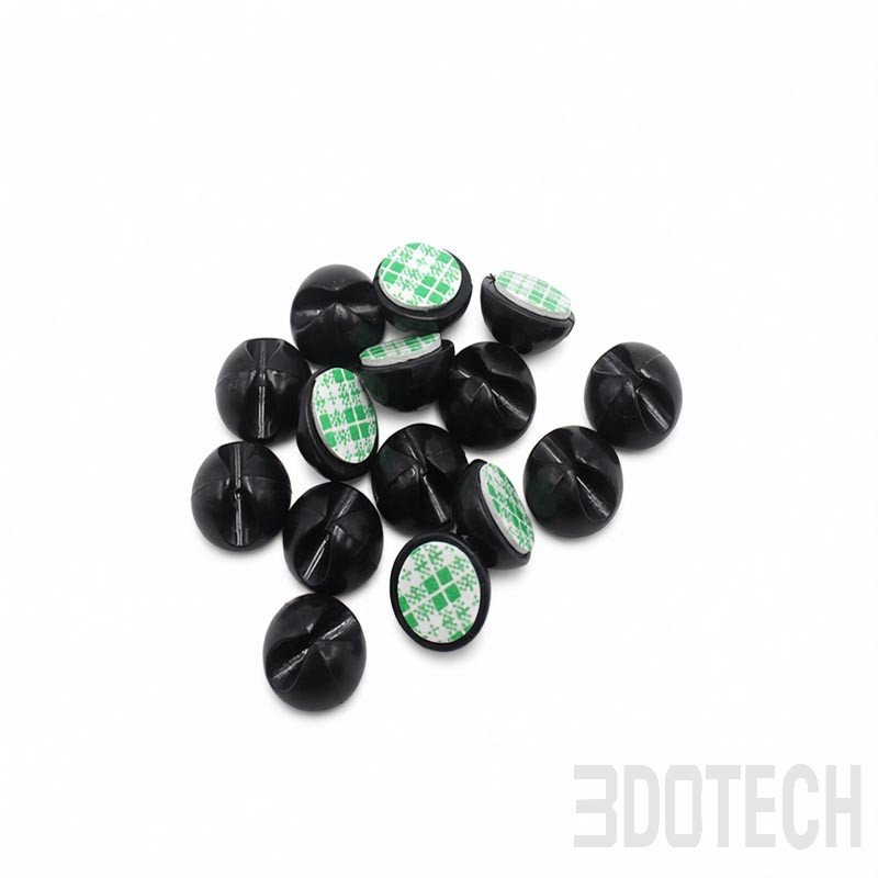 Small Self-Adhesive TPU Cable Clip for Desk & Car | 3DOTECH