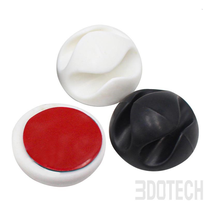 2-Hole Self-Adhesive Cable Clips | 3DOTECH