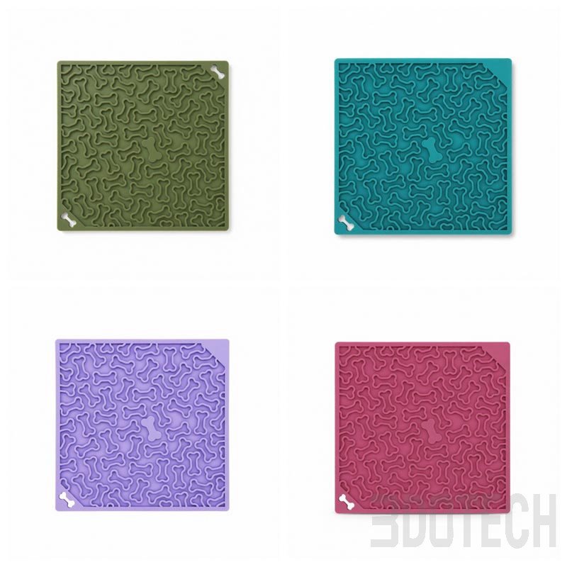 Food-Grade Silicone Pet Suction Lick Mat | 3DOTECH