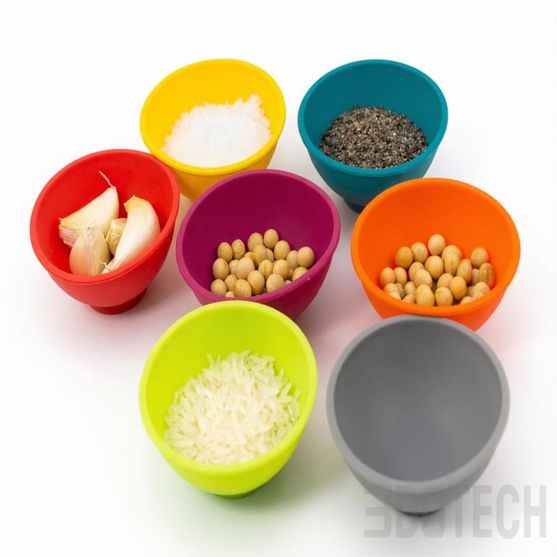Mini Silicone Pinch Bowls for Kitchen Prep & Baby | 3DOTECH