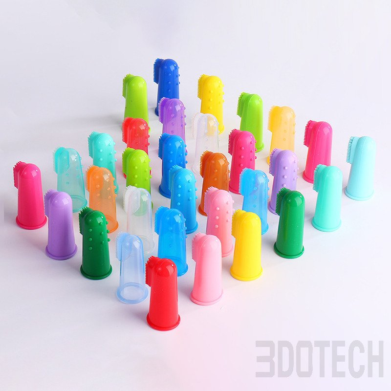 Pet Silicone Finger Toothbrush for Dogs Cats | 3DOTECH